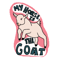 Horse Goat Sticker by Dreamers & Schemers