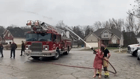 Chattanooga Firefighters Help With Gender Reveal