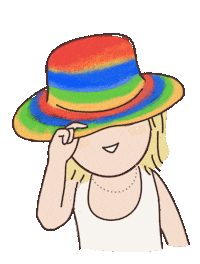 Hat Smile Sticker by rico