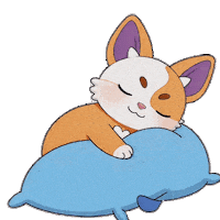 Tired Good Night Sticker by Debellum