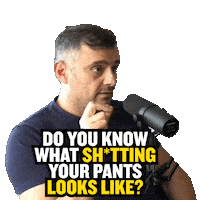Scared You Know Sticker by GaryVee