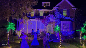 Illinois Resident Pays Tribute to Disney's Encanto With Halloween Display