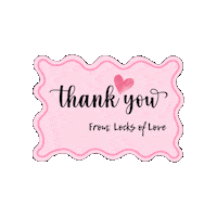 Thanks Thank You Sticker by Locks of Love