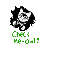 Cat Check It Out Sticker by B's Music Shop