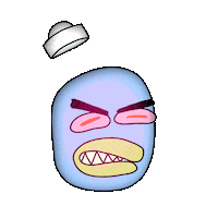 Angry Sticker Sticker by Jason Clarke