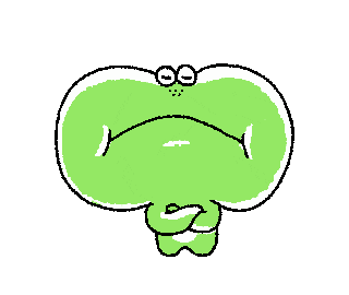 Angry Frog Sticker