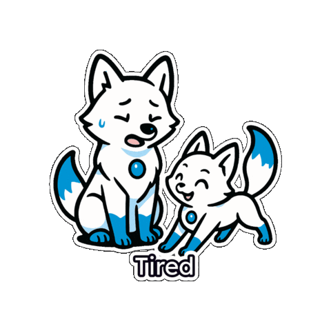 Tired Mood Sticker