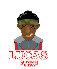 stranger things lucas Sticker by netflixlat