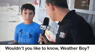 Weather Boy Wouldnt You Like To Know GIF