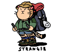 Trip Camping Sticker by Strangerseoul