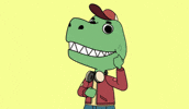 T-Rex Smile GIF by D.I.N.O.
