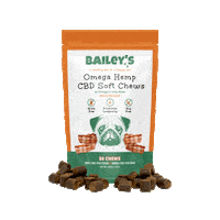 Omega 3 Dog Sticker by Bailey's CBD