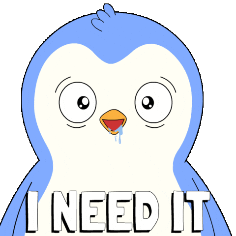 Give It To Me Please Sticker by Pudgy Penguins