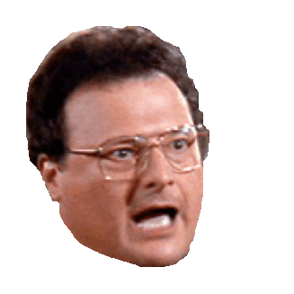 angry seinfeld STICKER