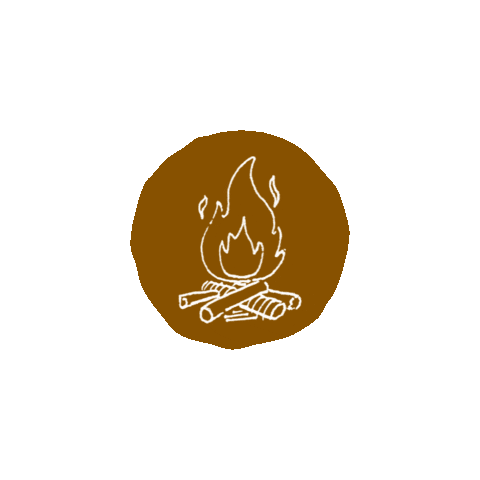 Campfire Camping Sticker by thefemaleexplorer