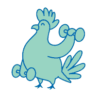 Eat Orange County Sticker by Dizzy Bird