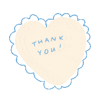 Heart Thank You Sticker