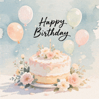 llwuStudio01 celebration birthday cake confetti GIF