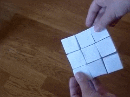 origami satisfying GIF