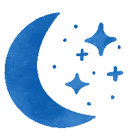 Moon And Stars Sticker by Slumbertots Baby and Child Sleep Consultancy