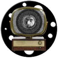 Television Vintage Sticker