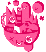 Happy Fun Sticker by Shallow Lagoon