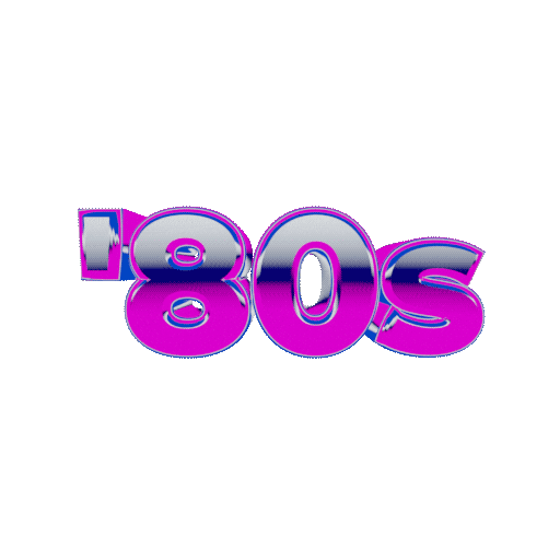 Pink 80S Sticker