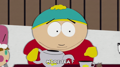 eric cartman tea GIF by South Park 