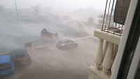 Cyclone Vardah Topples Cars In Chennai