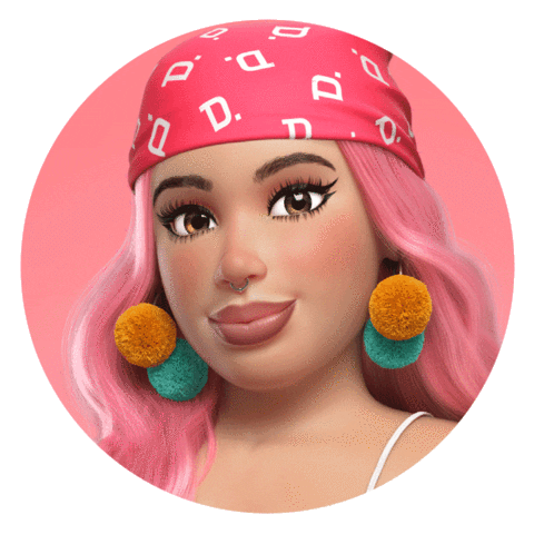 Look Bandana Sticker by @dailus