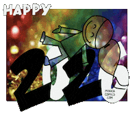 Happy Rainbow Sticker by Minka Comics