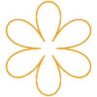 somosmoodhr flower orange flor deco Sticker