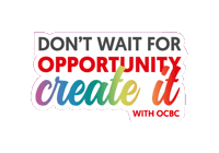 Opportunity Starts Here Sticker by OCBC Bank
