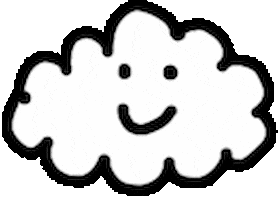 Happy Cloud Sticker by Ruppert Tellac