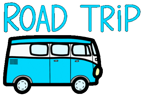 Road Trip Travel Sticker by AlwaysBeColoring