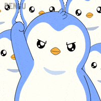 Holding Hold The Line GIF by Pudgy Penguins