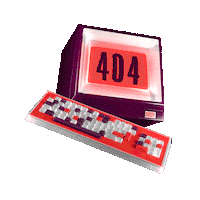3D Oops Sticker