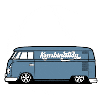 Vw Bus Trip Sticker by Kombination