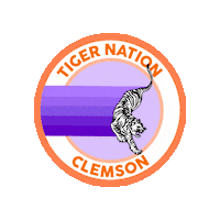 Clemson Tigers Tiger Sticker by Tigertown Graphics