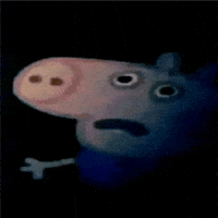 Scared George GIF