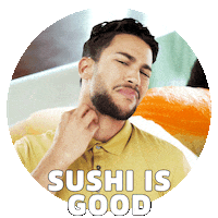 Sushi Ew Sticker by Sealed With A GIF