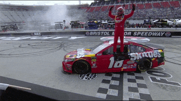 nascar happy celebration celebrate win GIF