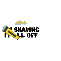 sccsmy shaving childhood cancer sarawak sccs Sticker