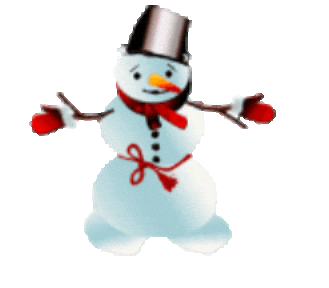 Winter Snowman Sticker