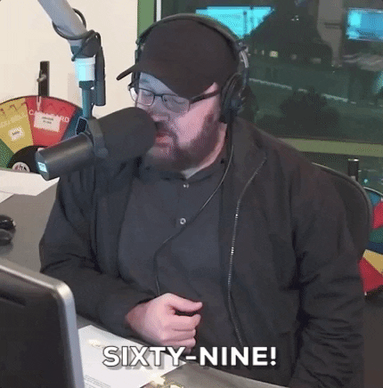 Sexy Sixty-Nine GIF by The Woody Show
