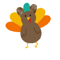 Thanksgiving Day Sticker by Two And Moon Designs
