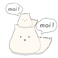Cat Hello Sticker by moimoimoinen