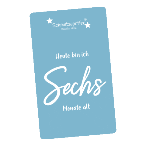 Baby Six Months Sticker by schmatzepuffer_kreative_ideen