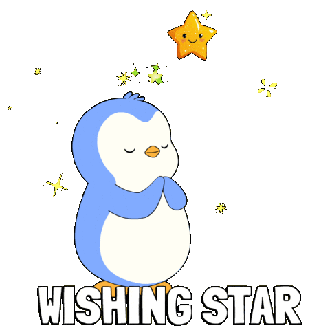 Pray Make A Wish Sticker by Pudgy Penguins