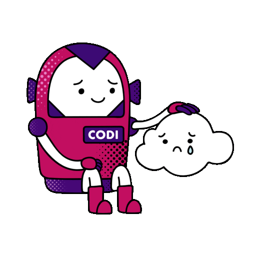 Robot Aww Sticker by IMDASG